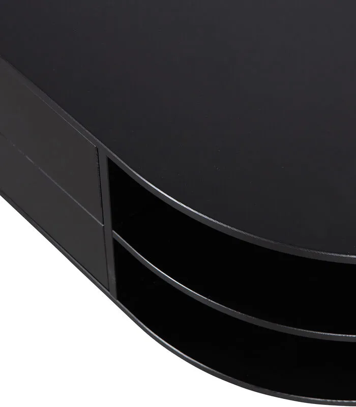 WOOOD Exclusive Exclusive Finca Tv Meubel Rond Rechts - Zwart - 40x78x40 4 WOOOD Exclusive Exclusive Finca Tv Meubel Rond Rechts - Zwart - 40x78x40 - Image 2