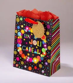 Editor Geschenkentas PomL 20 X H 25 X P 10 Cmpompons, Flocons