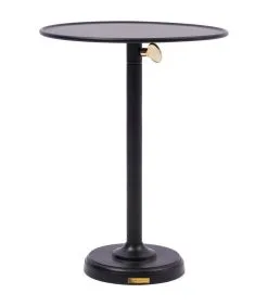 Rivièra Maison Bijzettafel Verstelbaar - Venice Adjustable Sofa Table L - Zwart