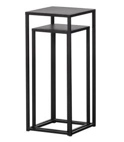 WOOOD Saul Plantentafels - Metaal - Zwart - Set Van 2 -Meubilair Geschäft 7aca556768b2434b80290e2f722e8d76