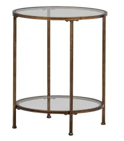 BePureHome Goddess Too Bijzettafel - Antique Brass - 85, 5x66x36