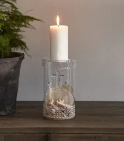 Rivièra Maison Kaarsenhouder Glas, Hervulbaar Met Anker - Anchor - Transparant -Meubilair Geschäft 7c24f8b71a884afb97e7301559c051e1
