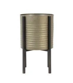 Light & Living Bloempot + Standaard Caski - Tin Brons/Zwart - Ø28,5x80cm 7 Light & Living Bloempot + Standaard Caski - Tin Brons/Zwart - Ø28,5x80cm -Meubilair Geschäft 7d195da2646a48beab04af99dab0bff3