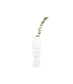 PRESENT TIME Vaas Sparkle Cone - Wit - Ø9cm -Meubilair Geschäft 7e985fd1c5154b65a7fe490326d46f82