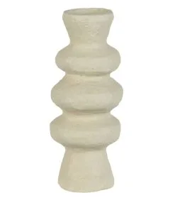 BePureHome Milos Kandelaar - Papier Mache - Natural - 35x14x14