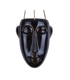 PRESENT TIME Plantenpot Mask - Bruin - Lang - 12,5x17,3x22,3cm