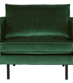 BePureHome Rodeo Fauteuil - Velvet - Green Forest - 85x105x86