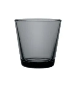 Iittala Kartio Glas 21cl Donkergrijs 2 Stuks