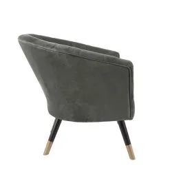 Leitmotiv Stoel Royal - Velvet Taupe Groen - 70x71x80cm -Meubilair Geschäft 81f5679939874b2f8478100eca46de68