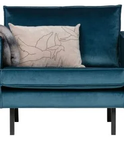 BePureHome Rodeo Fauteuil - Velvet - Blue - 85x105x86 -Meubilair Geschäft 827cafc0a25b4e1a9ffb925cbe7fa410