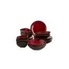 Palmer Serviesset Lava Stoneware 6-persoons 24-delig Bruin Rood 1 Palmer Serviesset Lava Stoneware 6-persoons 24-delig Bruin Rood -Meubilair Geschäft 832a91ad10d3476f898c16b0c9f3cc6a