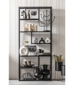 WOOOD Exclusive Exclusive Vere Vaas - Metaal - Zwart - 37x30x30 -Meubilair Geschäft 83ff312ca4a64f82a48dcce2a063c8cb