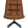 WOOOD Jouke Draaifauteuil - Kunstleer - Cognac - 97x70x85 -Meubilair Geschäft 84e88971fd374183bd804277f3145179