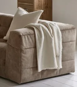 Rivièra Maison Plaid, Katoenen Zomer Deken - Whisper White - Wit - 170x130 CM -Meubilair Geschäft 84ec69b521ed44fe994b6dd72566bf92