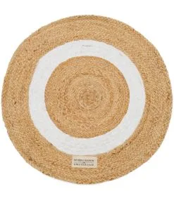 Rivièra Maison Vloerkleed Jute - Rocat Round Rug Natural Ø 60 Cm - Bruin