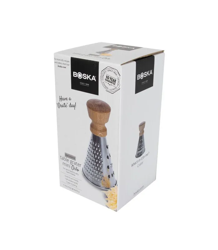 Boska Tafelrasp Mini Oslo - Kaasrasp - Bruin/Zilver 5 Boska Tafelrasp Mini Oslo - Kaasrasp - Bruin/Zilver - Image 3