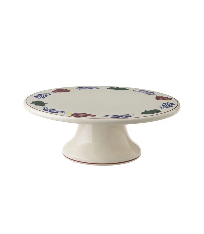 Royal Boch Taartplateau Op Voet ø23cm - Boerenbont 3 Royal Boch Taartplateau Op Voet ø23cm - Boerenbont