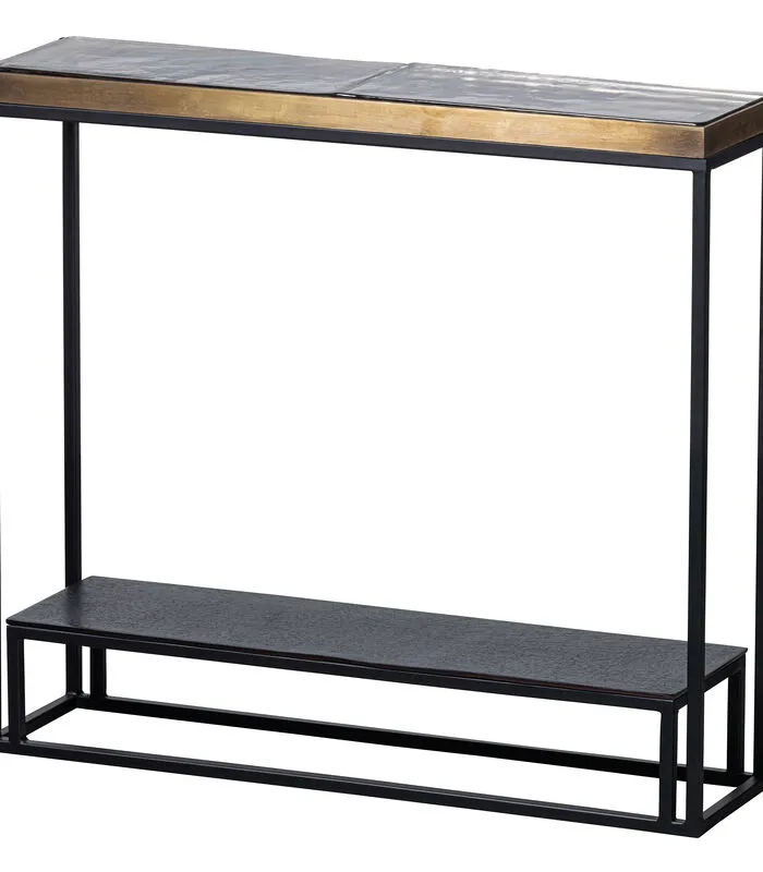 BePureHome Sunday Bijzettafel - Metaal/Glas - Zwart - 74x82x21 3 BePureHome Sunday Bijzettafel - Metaal/Glas - Zwart - 74x82x21