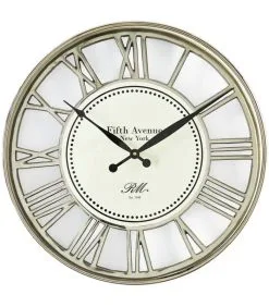 Rivièra Maison Wandklok - Fifth Avenue Clock - Goud - 1 Stuks
