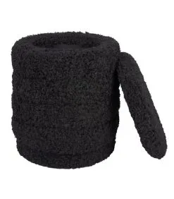 Leitmotiv Poef Cuddly - Zwart - 35x35x40 Cm -Meubilair Geschäft 88c1a5e8d76c4ebca3cadf08f6b01aa1