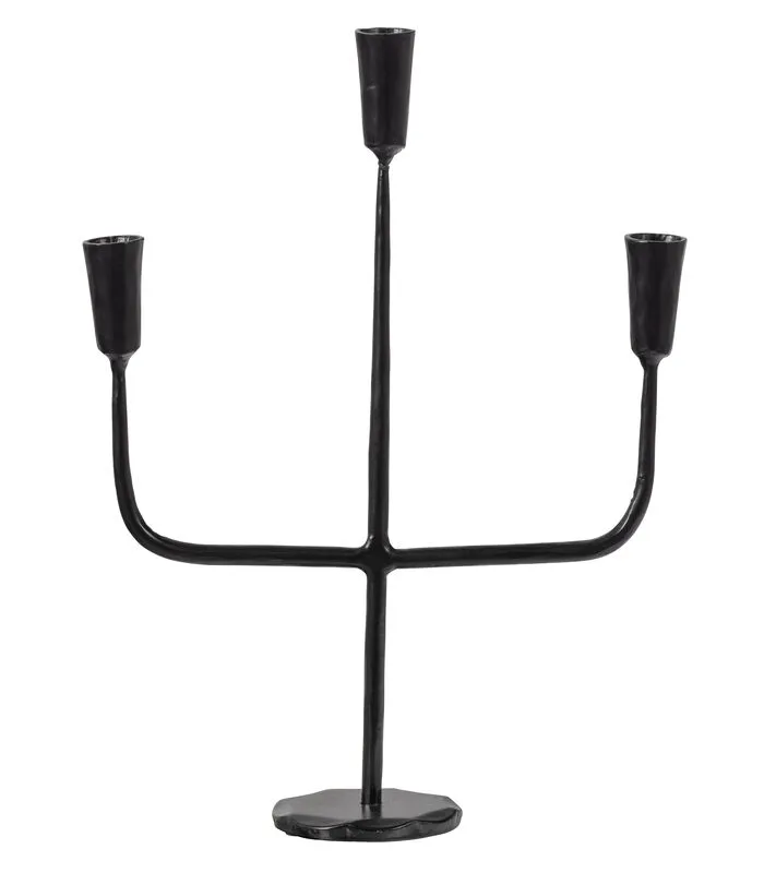 WOOOD Exclusive Exclusive Sean Kandelaar 3 - Metaal - Zwart - 40x29x10 3 WOOOD Exclusive Exclusive Sean Kandelaar 3 - Metaal - Zwart - 40x29x10