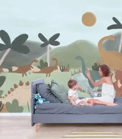 Lilipinso SUNNY Behang Wanddecoratie - Coole Dinosaurussen