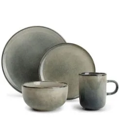 Salt & Pepper MERIDIAN 16-delige Serviesset Groenblauw