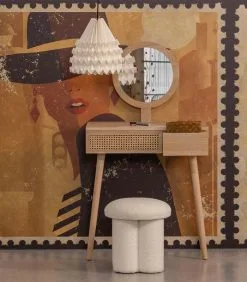 WOOOD Hal/Kaptafel Soof - MDF/Grenen - Naturel - 125x70x40 -Meubilair Geschäft 8c86ea8eba434b66a77f4b4fc1cc068f