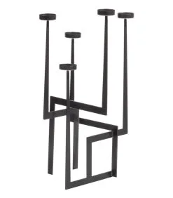 WOOOD Exclusive Dash Kandelaar - Metaal - Zwart - 51x30x30 -Meubilair Geschäft 8daa352aa85b4551a07dc64b3f38320b