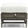 Rivièra Maison Poef Tuin - Nicolas Outdoor Voetenbankje - Grijs Wit -Meubilair Geschäft 8f18c089449045bbaae95c62c231ead7