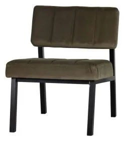 WOOOD Exclusive Exclusive Kaja Fauteuil - Velvet - Army - 72x55x74 -Meubilair Geschäft 8f1d76e5d3814b01a346dadff746a8dd