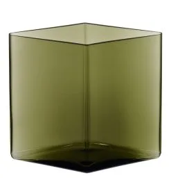 Iittala Ruutu Vaas 205x180mm Mosgroen