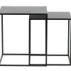 WOOOD Ziva Bijzettafels - Metaal - Zwart - Set Van 2 -Meubilair Geschäft 90337c2eb02945fbbce9235b0e591073