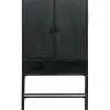 BePureHome Wish 2 Deurs Kast - Metaal - Zwart - 151x87x36 -Meubilair Geschäft 908bb5518dbd465588dfc9df957c4a98