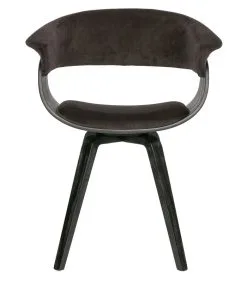 BePureHome Catch Eetkamerstoel - Velvet - Bruin - 80x62x52