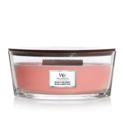 WoodWick Kaars Melon & Pink Quartz Ellipse