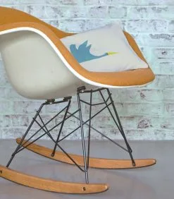 Scion Living CIGOGNE Bleu Canard - Kussen Katoen -Meubilair Geschäft 92339882b7df43b2a5f54b6158e69110