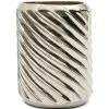 Rivièra Maison Vaas Aluminium - Avanti Swirl Vase - Zilver