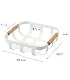 Yamazaki Kitchen Basket S - Tosca - White 9 Yamazaki Kitchen Basket S - Tosca - White -Meubilair Geschäft 942850c33f464352afad1153ad1da7df
