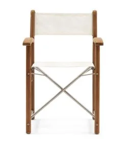 Rivièra Maison Tuinstoel Met Armleuning Gili Outdoor Director Chair - Teakout - Wit
