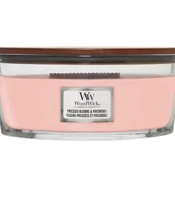 WoodWick Kaars Pressed Blooms & Patchouli Ellipse