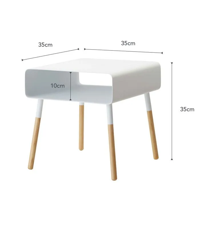 Yamazaki Low Side Table - Plain - White 7 Yamazaki Low Side Table - Plain - White - Image 5