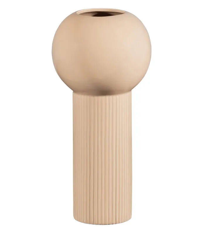 WOOOD Exclusive Exclusive Zayn Vaas - Keramiek - Peach - 29x12x12 3 WOOOD Exclusive Exclusive Zayn Vaas - Keramiek - Peach - 29x12x12