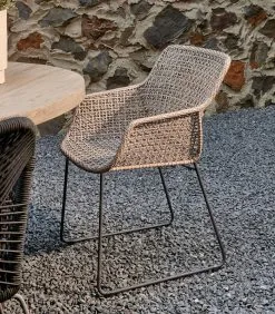 Rivièra Maison Tuinstoel - Draadstoel - Portofino Outdoor Dining Armchair - Grijs -Meubilair Geschäft 9889fc215e2e4905b73b7590f6f5a1a0