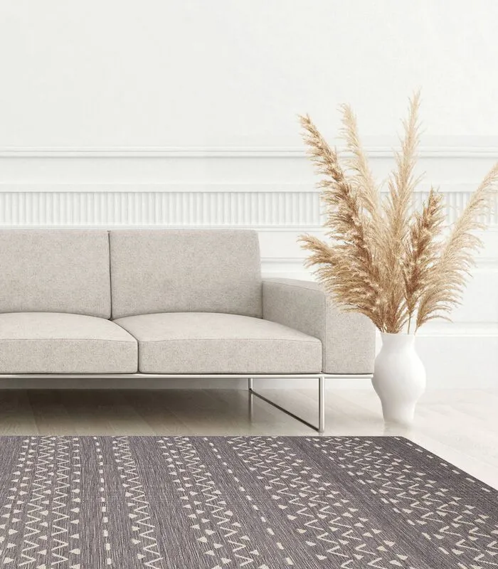 AFKliving Grijs Kalimba Vloerkleed 4 AFKliving Grijs Kalimba Vloerkleed - Image 2