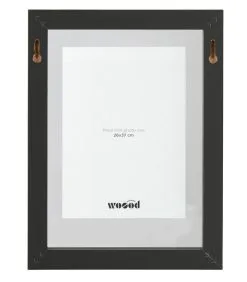 WOOOD Exclusive Exclusive Blake Fotolijst Met Houten Rand - Zwart - 40x30x4 -Meubilair Geschäft 9910f0ffa4914d3aa9bc82e67e6c16dc