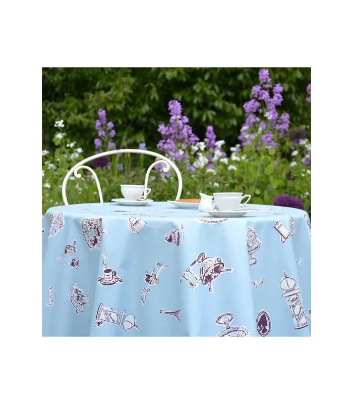 Fleur De Soleil Gecoat Tafelkleed Paris Blauw 3 Fleur De Soleil Gecoat Tafelkleed Paris Blauw