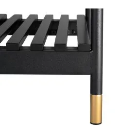 Leitmotiv Nachtkastje Marve - Zwart - 40x45x44 Cm -Meubilair Geschäft 99933978bb134dd9a4a3446fc084bcda