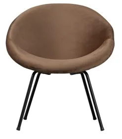 WOOOD Exclusive Fauteuil Moly - Velvet - Toffee - 74x75x76 -Meubilair Geschäft 9accef3643b045359212f73ca3fd303d