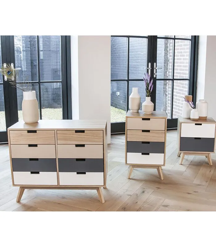 Leitmotiv Ladekast Snap Wood - Met 8 Lades - 78,5x36x65cm 5 Leitmotiv Ladekast Snap Wood - Met 8 Lades - 78,5x36x65cm - Image 3